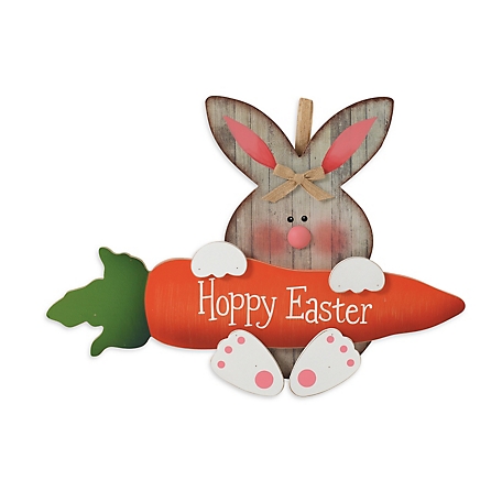GIL 16.5 in. Hoppy Easter Bunny Wall Hanging, 2568320EC