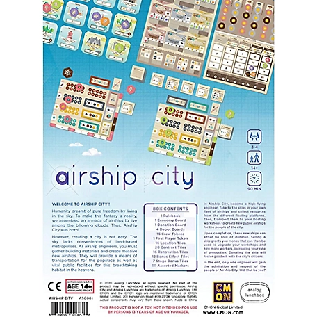 CMON Airship City Strategy Board Game, By Cmon, ASC001