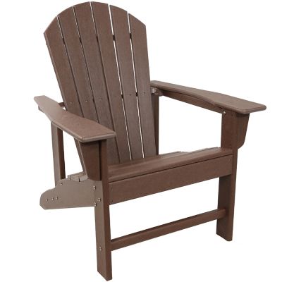 Sunnydaze Decor Upright Outdoor Adirondack Chair, All-Weather Design, 300 lb. Capacity, 38.25 in. H