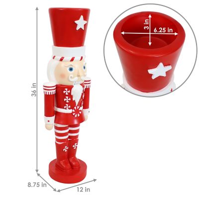 Image showing  36 in. Alfonso the Noble Large Christmas Nutcracker Statue