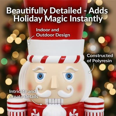 Image showing 7 th Sunnydaze Decor 36 in. Alfonso the Noble Large Christmas Nutcracker Statue