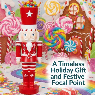 Image showing 8 th Sunnydaze Decor 36 in. Alfonso the Noble Large Christmas Nutcracker Statue