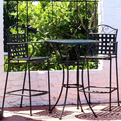 Image showing  Outdoor Scrolling Wrought Iron Bar Set