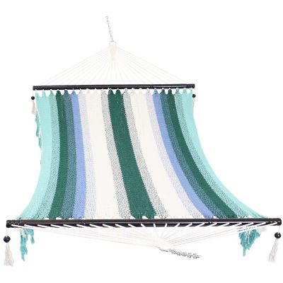 Sunnydaze Decor WOVEN HAMMOCK WITH WOODEN SPREADER BARS