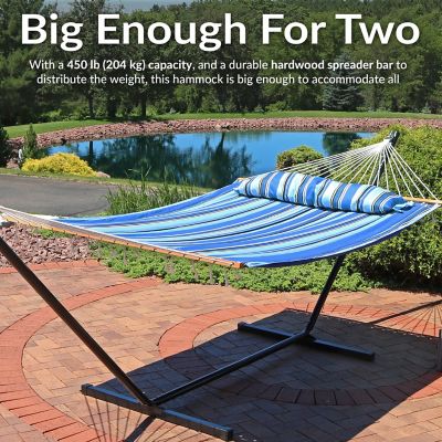 Image showing 5 th Sunnydaze Decor 130 in. 2-Person Quilted Fabric Hammock Pillow