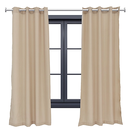 Sunnydaze Decor 2PK Indoor/Outdoor Curtain Panels with Grommet Top - 52 x 84 in.