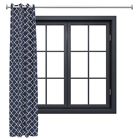 Sunnydaze Decor Designer Eyelet Indoor/Outdoor Light Filtering Curtain Panel with Grommet Top - 52 x 108