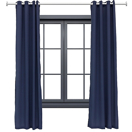 Sunnydaze Decor Contemporary Styles Indoor/Outdoor Light Filtering Curtain Panels with Grommet Top - 52 x 120 - 2pc