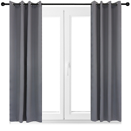 Sunnydaze Decor 2PK Indoor/Outdoor Blackout Curtain Panels with Grommet Top - 52 x 108 in.