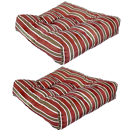 Sunnydaze Decor Tufted Seat Cushions, Set of 2