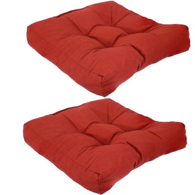 Sunnydaze Decor Tufted Seat Cushions, Set of 2