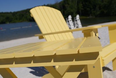 Image showing  Solid Cedar Extra Wide Adirondack Chair