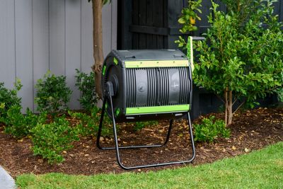 Image showing  48 lb. Geared Two Compartment Compost Tumbler