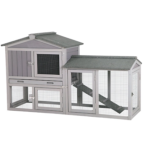 Aivituvin Rabbit Hutch, Easily Combines with Second Bunny Cage