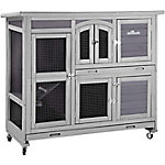 Aivituvin 2 Story Rabbit Hutch on Wheels, AIR06-C Price pending