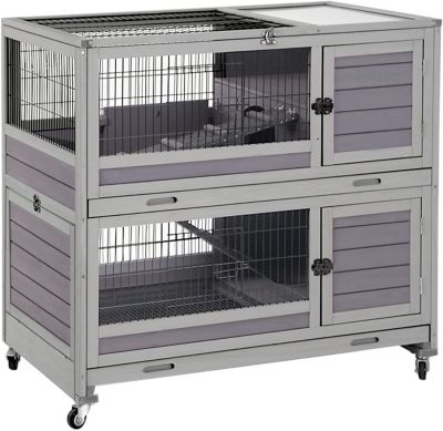 Aivituvin Rabbit Hutch Outdoor Bunny Cage, AIR18