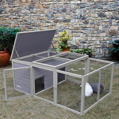 Image showing  Outdoor Rabbit Hutch with Runs Waterproof Bunny Hutch, AIR28