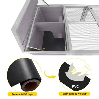 Image showing  Outdoor Rabbit Hutch with Runs Waterproof Bunny Hutch, AIR28