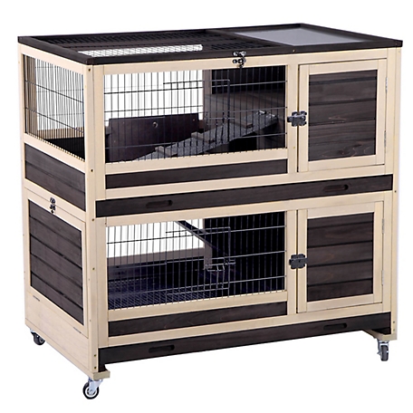 Aivituvin Rabbit Hutch Outdoor Bunny Cage, AIR34