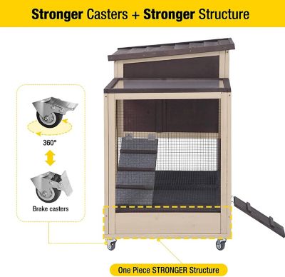 Image showing  2-Story Indoor/Outdoor Bunny Hutch, 34 in. x 41 in. x 26 in., AIR35