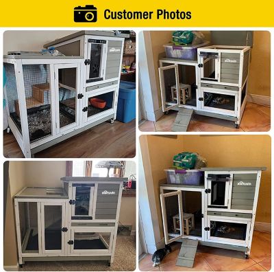 Image showing  2-Story Indoor/Outdoor Bunny Hutch, 34 in. x 41 in. x 26 in., AIR36