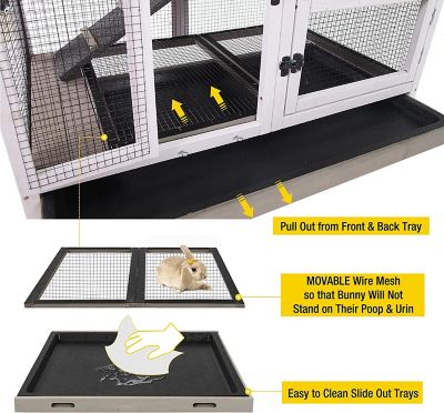 Image showing  2-Story Indoor/Outdoor Bunny Hutch, 34 in. x 41 in. x 26 in., AIR36