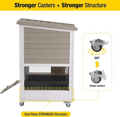 Image showing  2-Story Indoor/Outdoor Bunny Hutch, 34 in. x 41 in. x 26 in., AIR36
