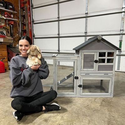 Image showing  2-Story Indoor/Outdoor Big Bunny Cage with No-Leak Tray, 36 in. x 52 in. x 25 in.