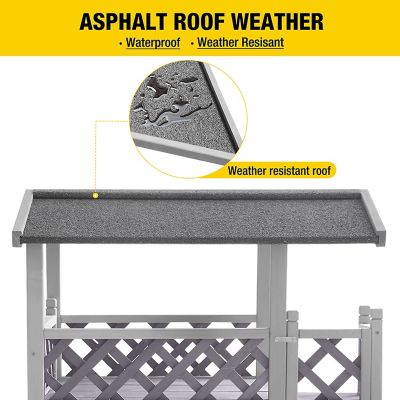 Image showing  Indoor/Outdoor Wooden Cat House, AIR09-B