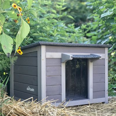 Image showing 7 th Aivituvin Indoor/Outdoor Wooden Cat House, AIR12-B