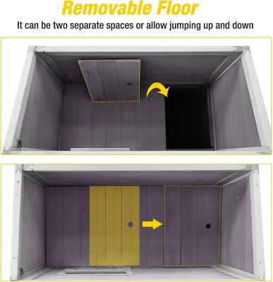 Image showing  Indoor/Outdoor Wooden Cat House, AIR33