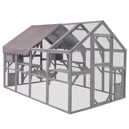 Aivituvin Outdoor Cat Run Large Cat Enclosure Catios