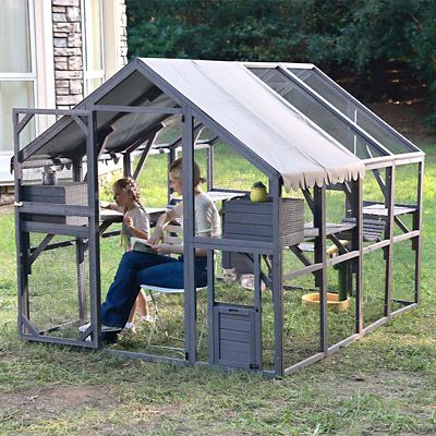 Image showing 7 th Aivituvin Outdoor Cat Run Large Cat Enclosure