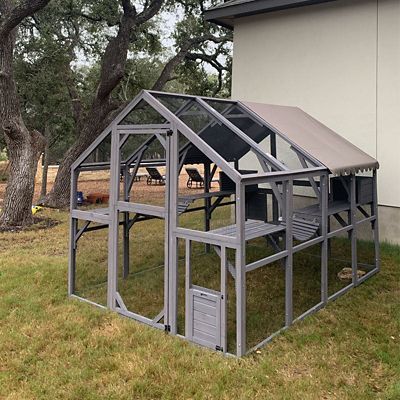 Image showing 8 th Aivituvin Outdoor Cat Run Large Cat Enclosure