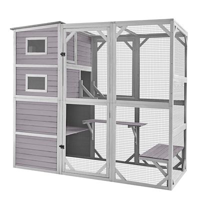 Aivituvin Outdoor Cat Enclosure Large Pet Enclosure, AIR54