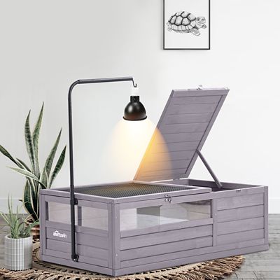 Image showing  Wooden Tortoise House Large Turtle Habitat