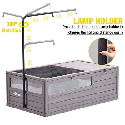 Image showing  Wooden Tortoise House Large Turtle Habitat