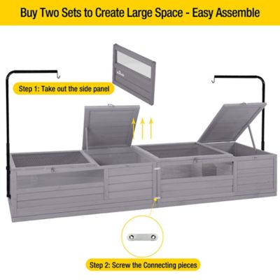 Image showing 5 th Aivituvin Wooden Tortoise House Large Turtle Habitat