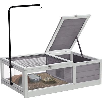 Aivituvin Wooden Tortoise Habitat Reptile Cage, AIR55-1