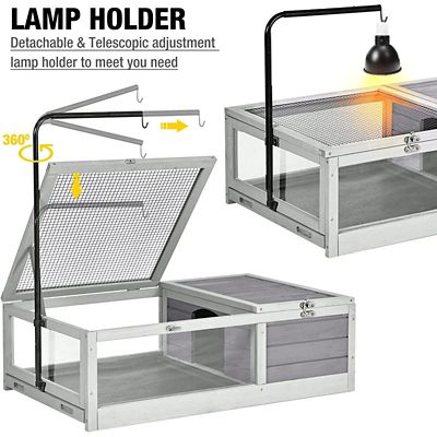 Image showing  Wooden Tortoise Habitat Reptile Cage