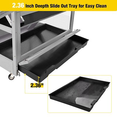 Image showing  Large Wooden Chinchilla and Ferret Cage, 63 in. x 25 in.