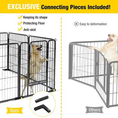 Image showing  Indoor/Outdoor 8-Panel Dog Exercise Pen, 31 in.