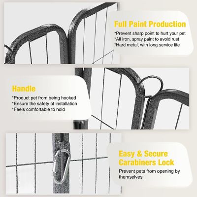 Image showing  Indoor/Outdoor 8-Panel Dog Exercise Pen, 31 in.