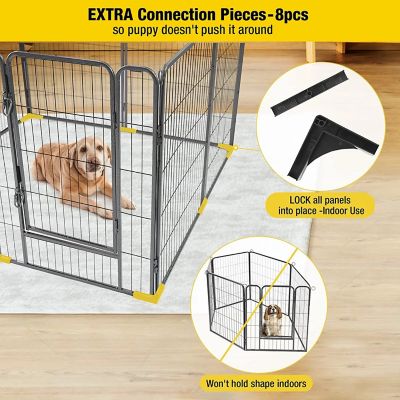 Image showing  Indoor/Outdoor 8-Panel Dog Exercise Pen, 31 in.