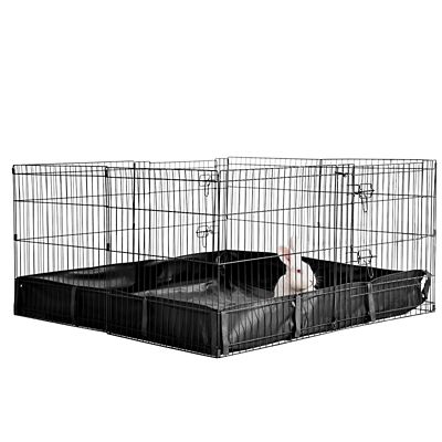 Aivituvin Portable Pet Playpenes Small Pet Playpen with Floor Combine with Rabbit Hutch, AIR71