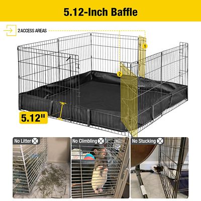 Image showing  Indoor/Outdoor Portable Pet Play Pen with Floor, Small, Combines with Rabbit Hutch