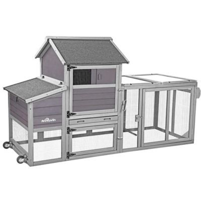 Aivituvin Chicken Tractor Mobile Chicken Coop, 2 to 4 Chicken Capacity, AIR27