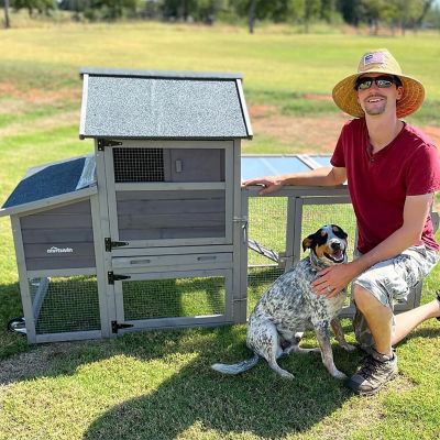 Image showing  Chicken Tractor Mobile Chicken Coop, 2 to 4 Chicken Capacity