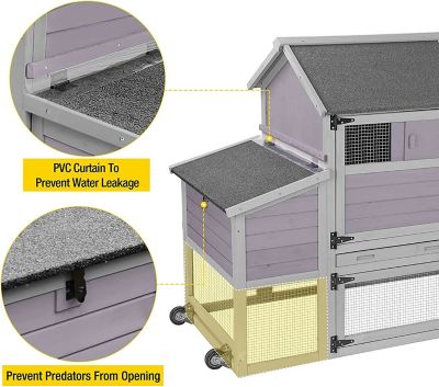 Image showing  Chicken Tractor Mobile Chicken Coop, 2 to 4 Chicken Capacity