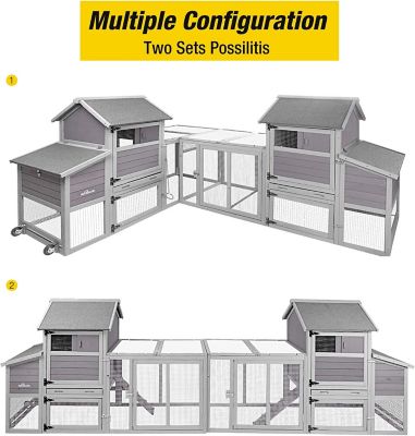 Image showing 5 th Aivituvin Chicken Tractor Mobile Chicken Coop, 2 to 4 Chicken Capacity